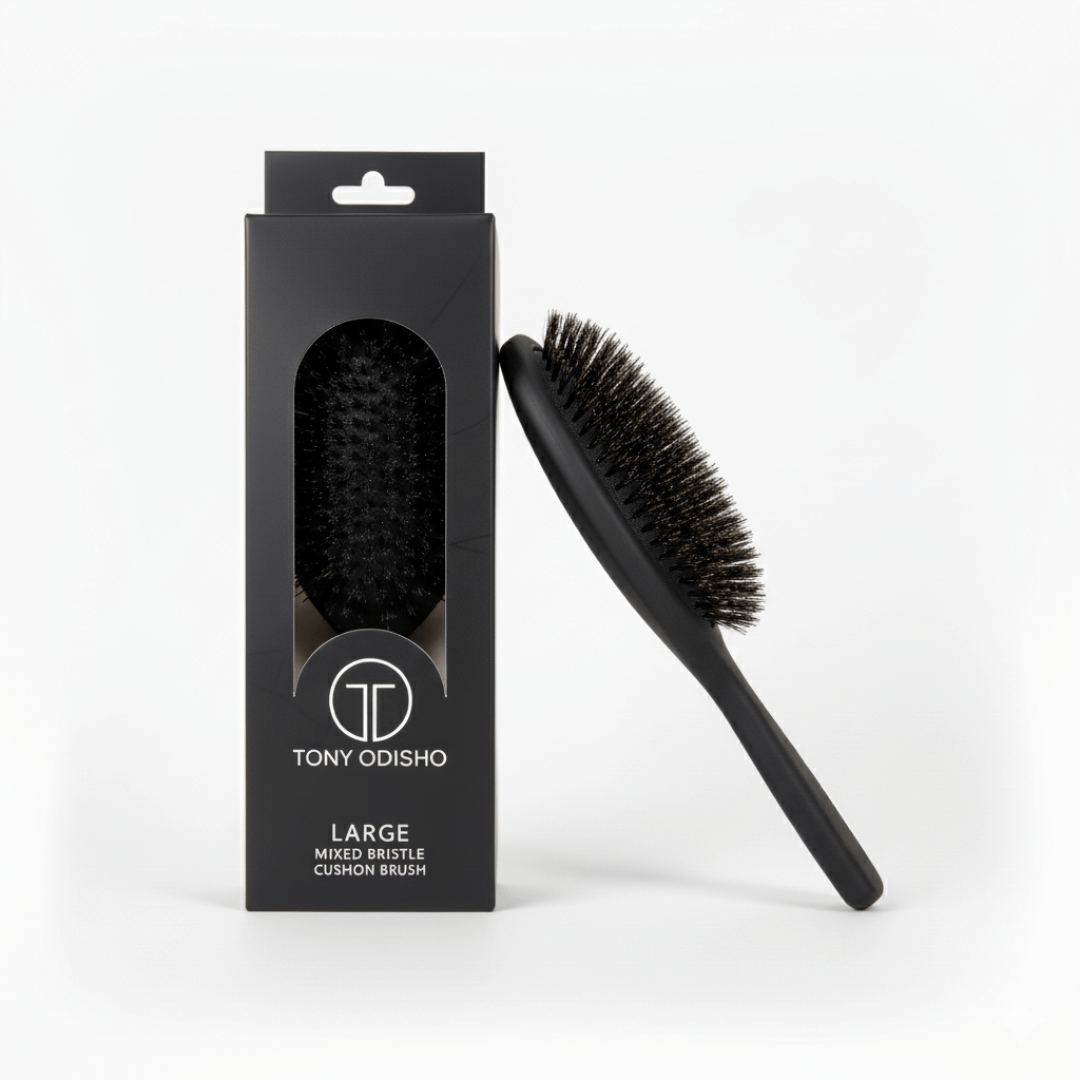 Large Black Paddle Brush Brushes Eshine-Star Beauty