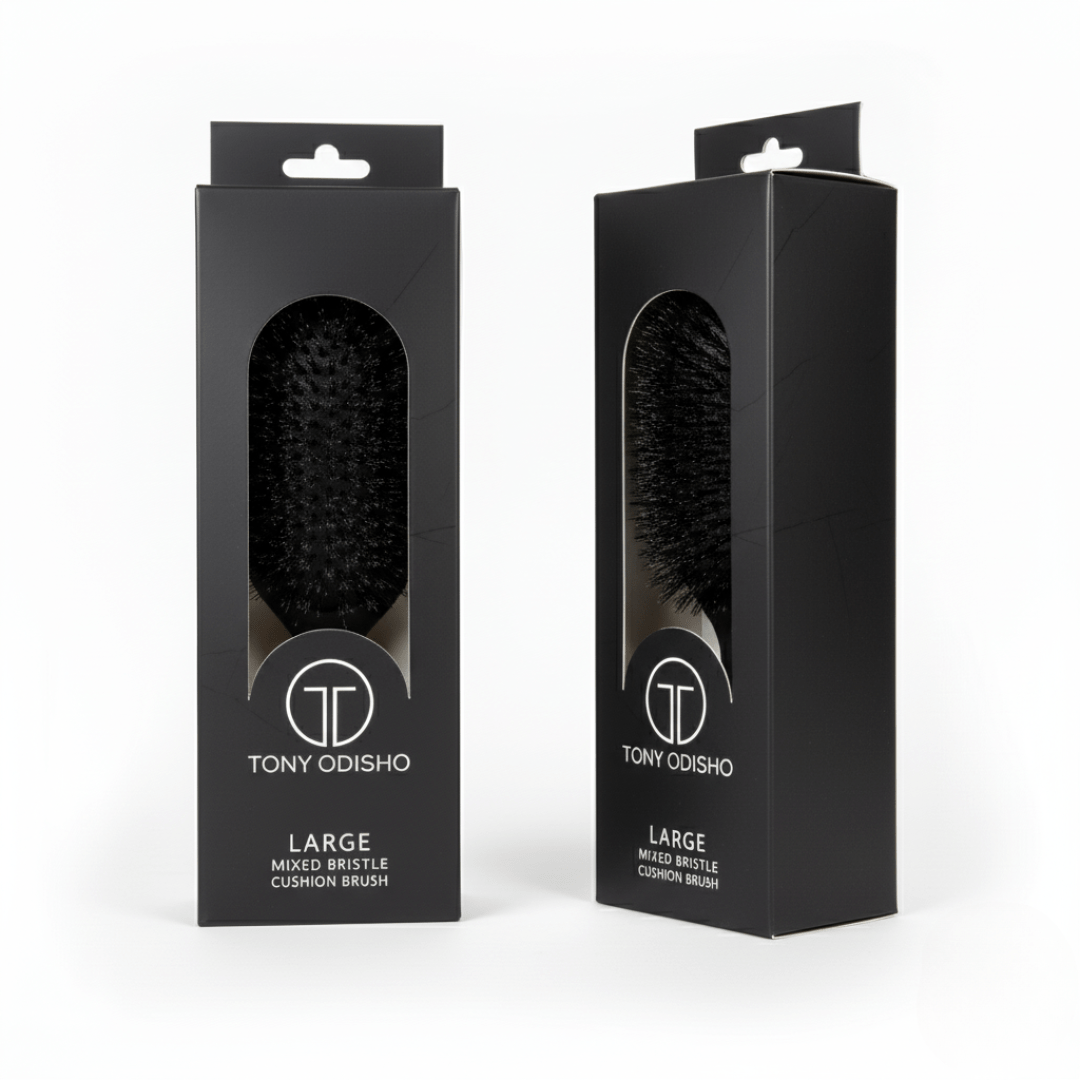 Large Black Paddle Brush Brushes Eshine-Star Beauty
