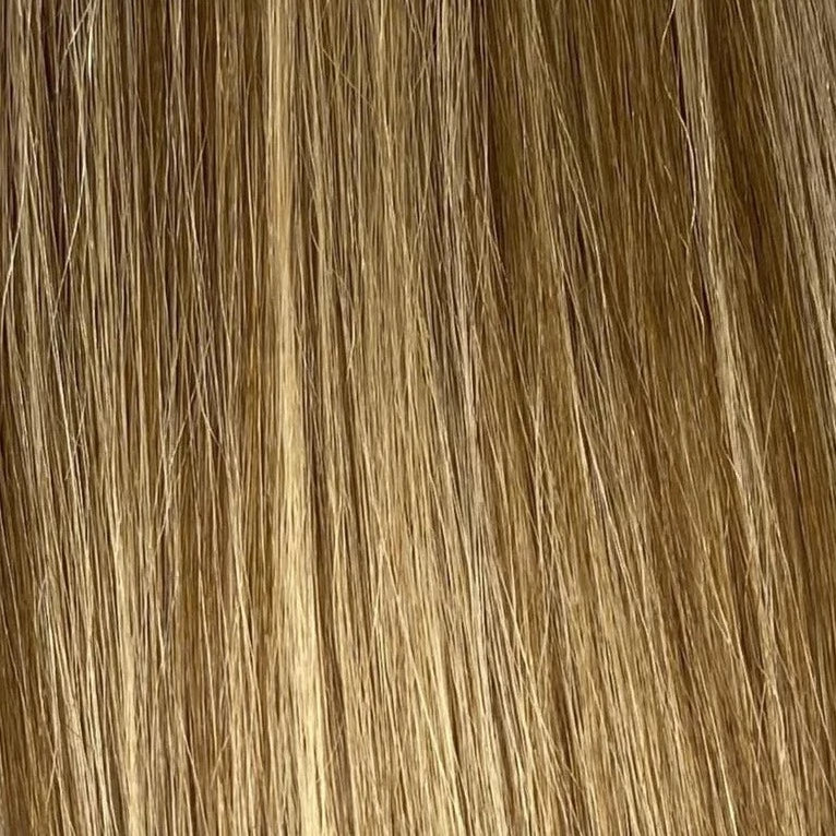 Velo Highlight #12/DB2 - 16 Inches - Copper Golden Blonde / Light blonde - 170 Grams | clip in hair extensions