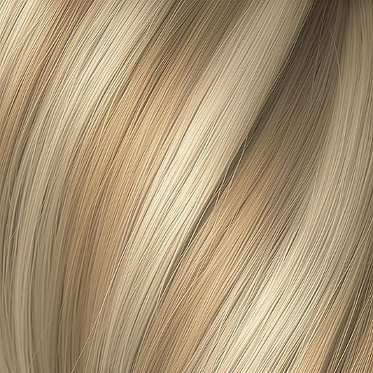 Genius Weft #24/1004 - Highlight - Ash Blonde / Ultra Light Platinum- 50cm/20in/80g Longee Hair Thomas 