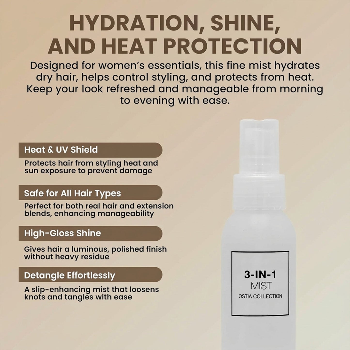 Ostia 3-IN-1 Mist (Original Collection) Styling Aids liquid technology 