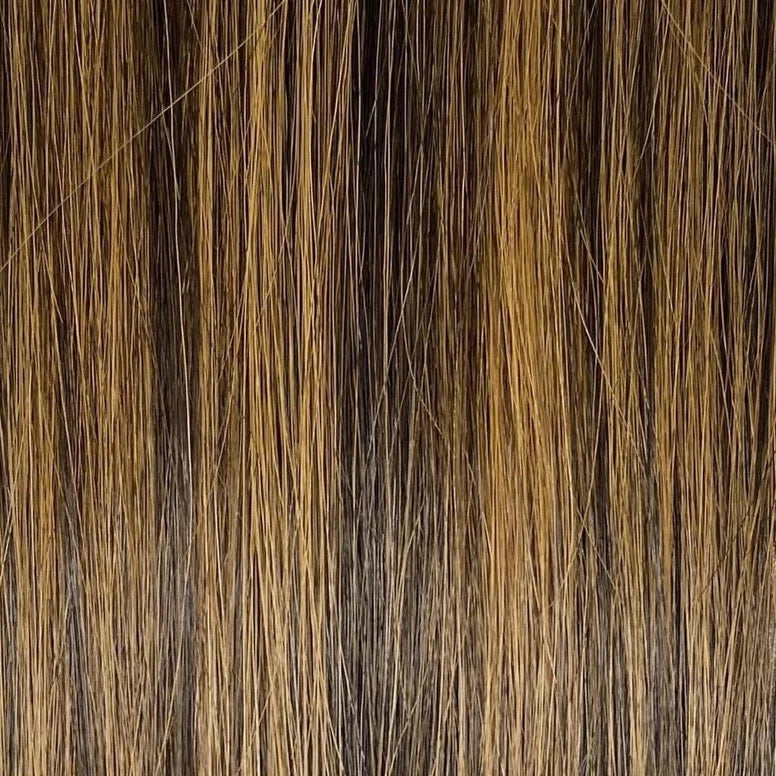 Velo Highlight #4/14 - 16 Inches - Chestnut / Copper Golden Light Blonde - 170 Grams | clip in hair extensions