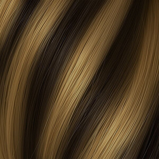 FUSION HIGHLIGHT #4/14 CHESTNUT/COPPER GOLDEN LIGHT BLONDE 50CM/ 20 INCHES - 20 GRAMS Fusion Euro So Cap 
