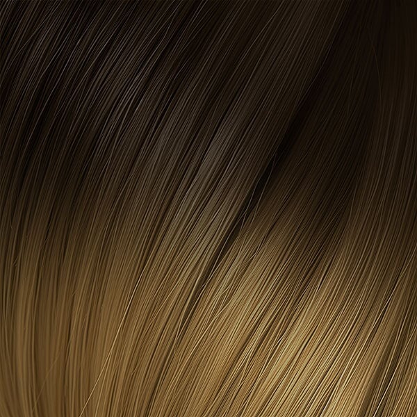 FUSION OMBRE #4 & 14 CHESTNUT INTO COPPER GOLDEN BLONDE 50CM/ 20 INCHES - 20 GRAMS Fusion Euro So Cap 