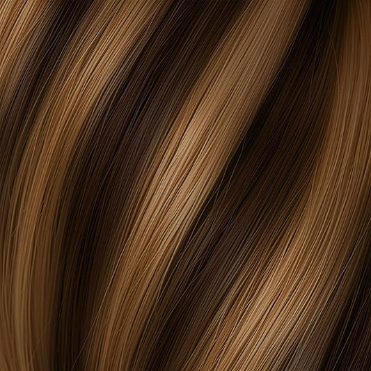 FUSION HIGHLIGHT #6/27 LIGHT CHESTNUT/GOLDEN BLONDE 50CM/ 20 INCHES - 20 GRAMS Fusion Euro So Cap 