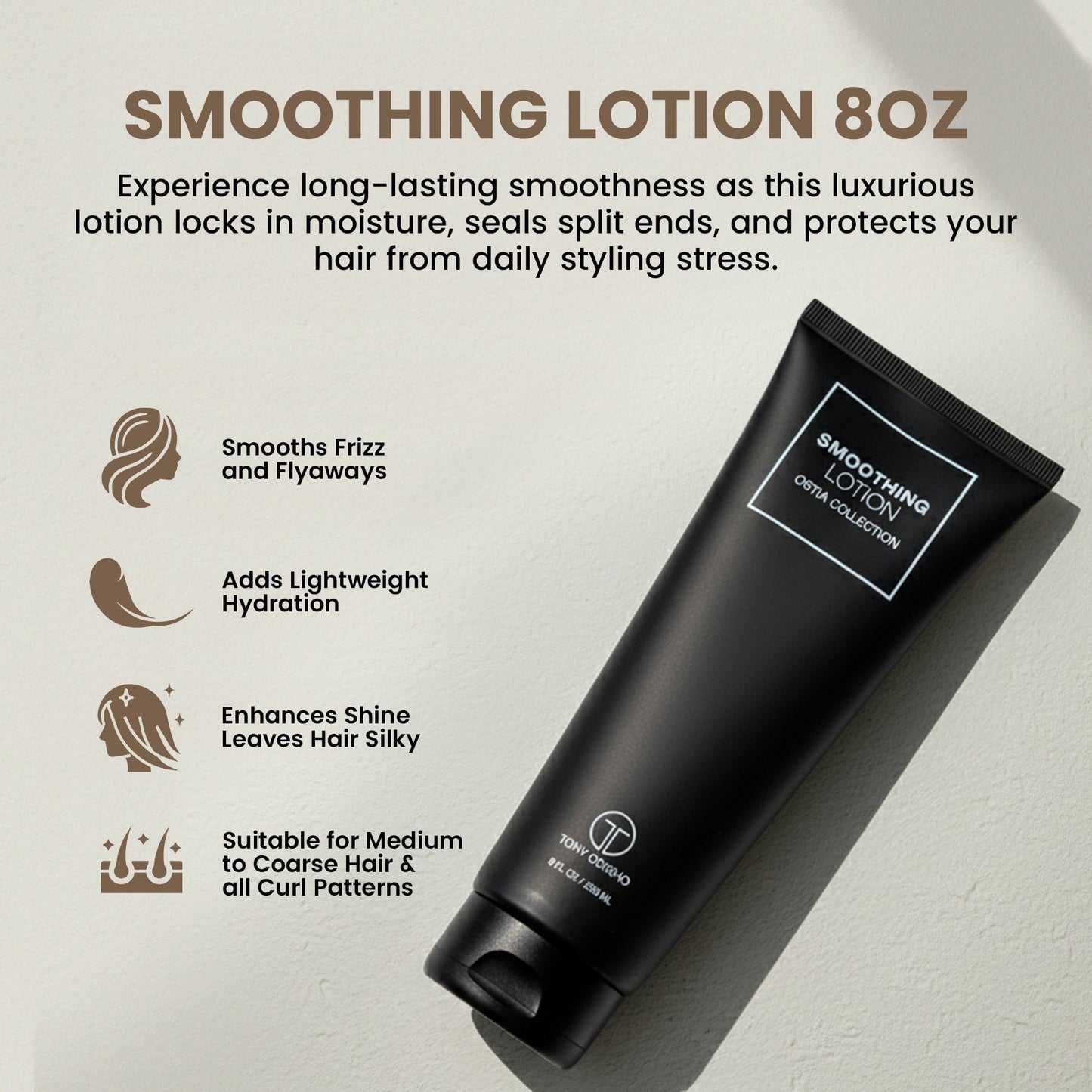 Ostia Smoothing Lotion 8 oz Styling Aids Liquid Technology 