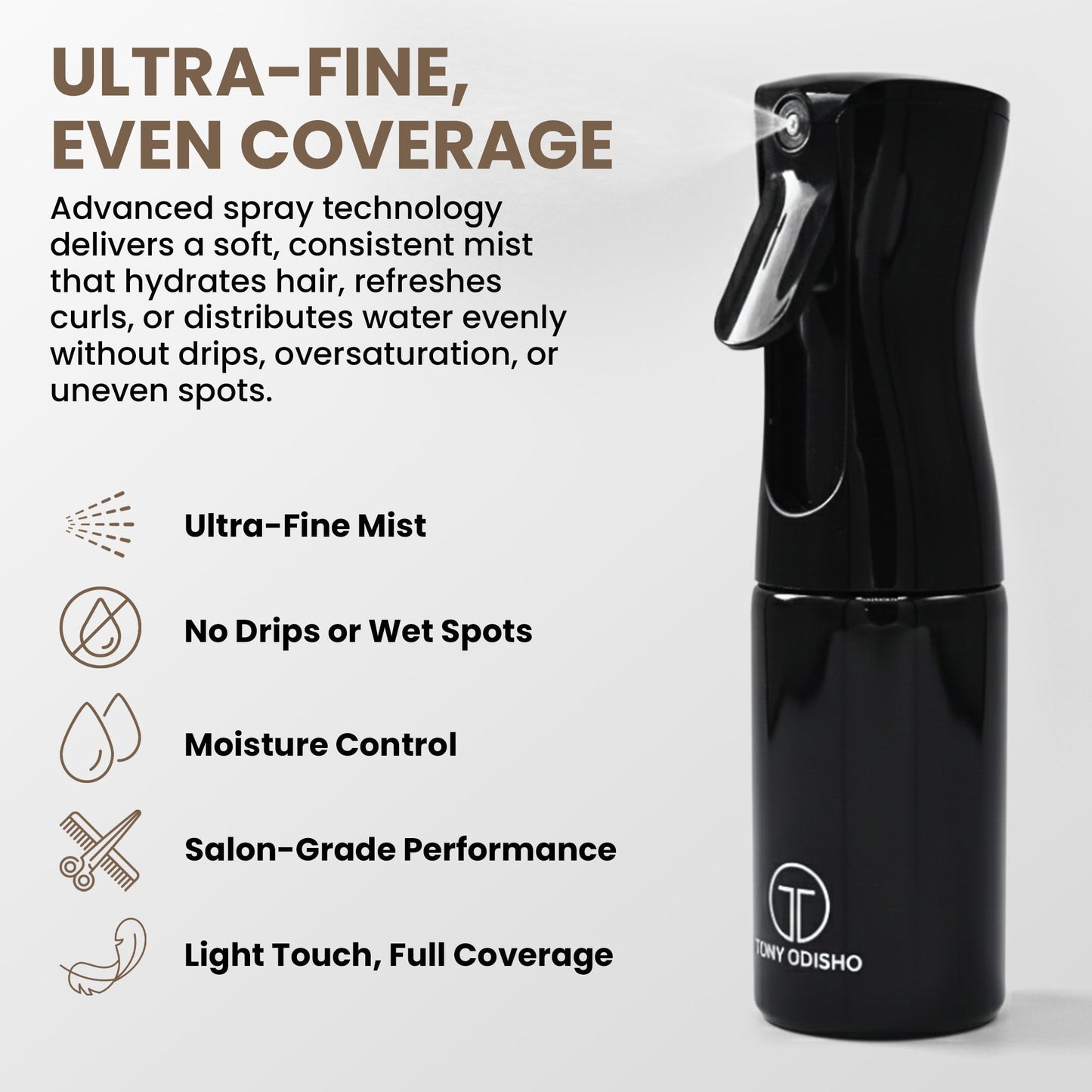 Continuous Fine Mist Spray Bottle For Hair Clips & Accessories Ningbo Y-shine plastic Industry 