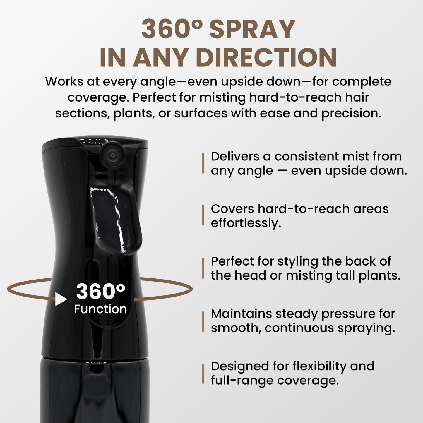 Continuous Fine Mist Spray Bottle For Hair Clips & Accessories Ningbo Y-shine plastic Industry 