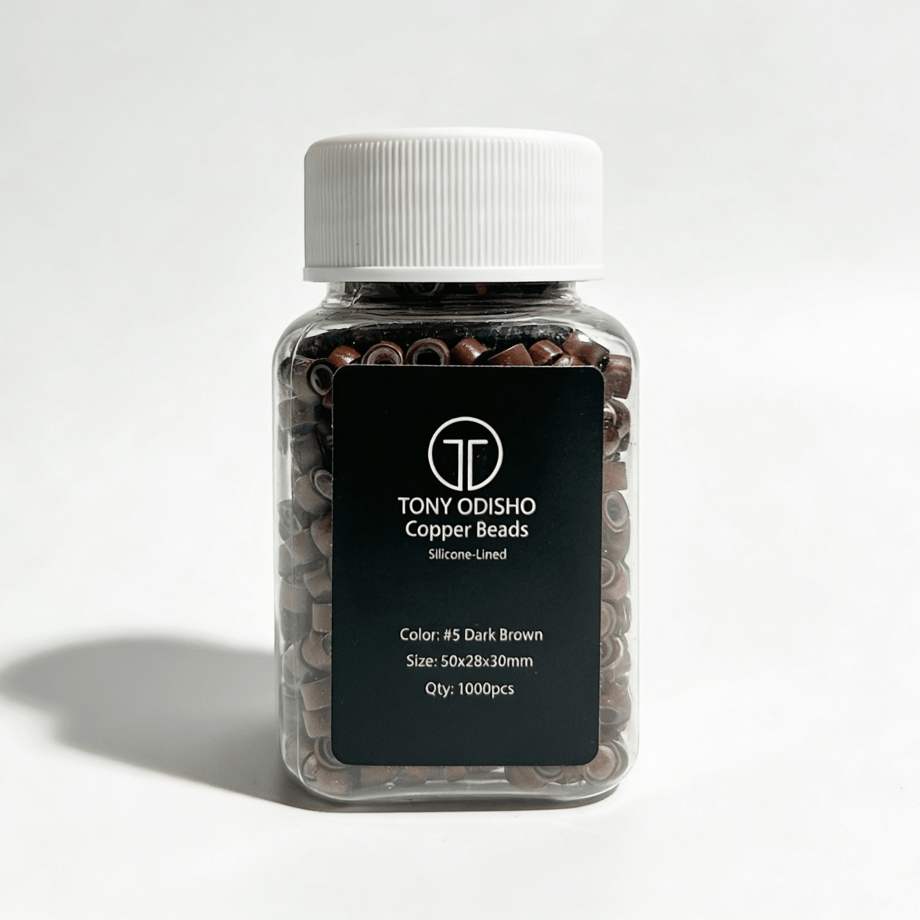 Weft Beads Silicone-Lined Weft Extension Tools DR Hair Products Co Dark Brown #5 