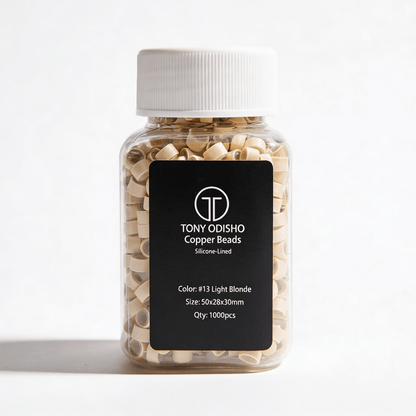 Weft Beads Silicone-Lined Weft Extension Tools DR Hair Products Co Light Blonde #13 