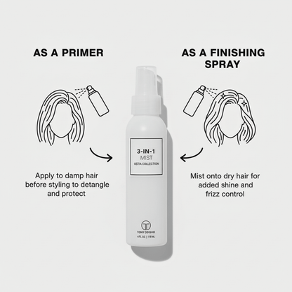 Ostia 3-IN-1 Mist Spray Styling Aids liquid technology 