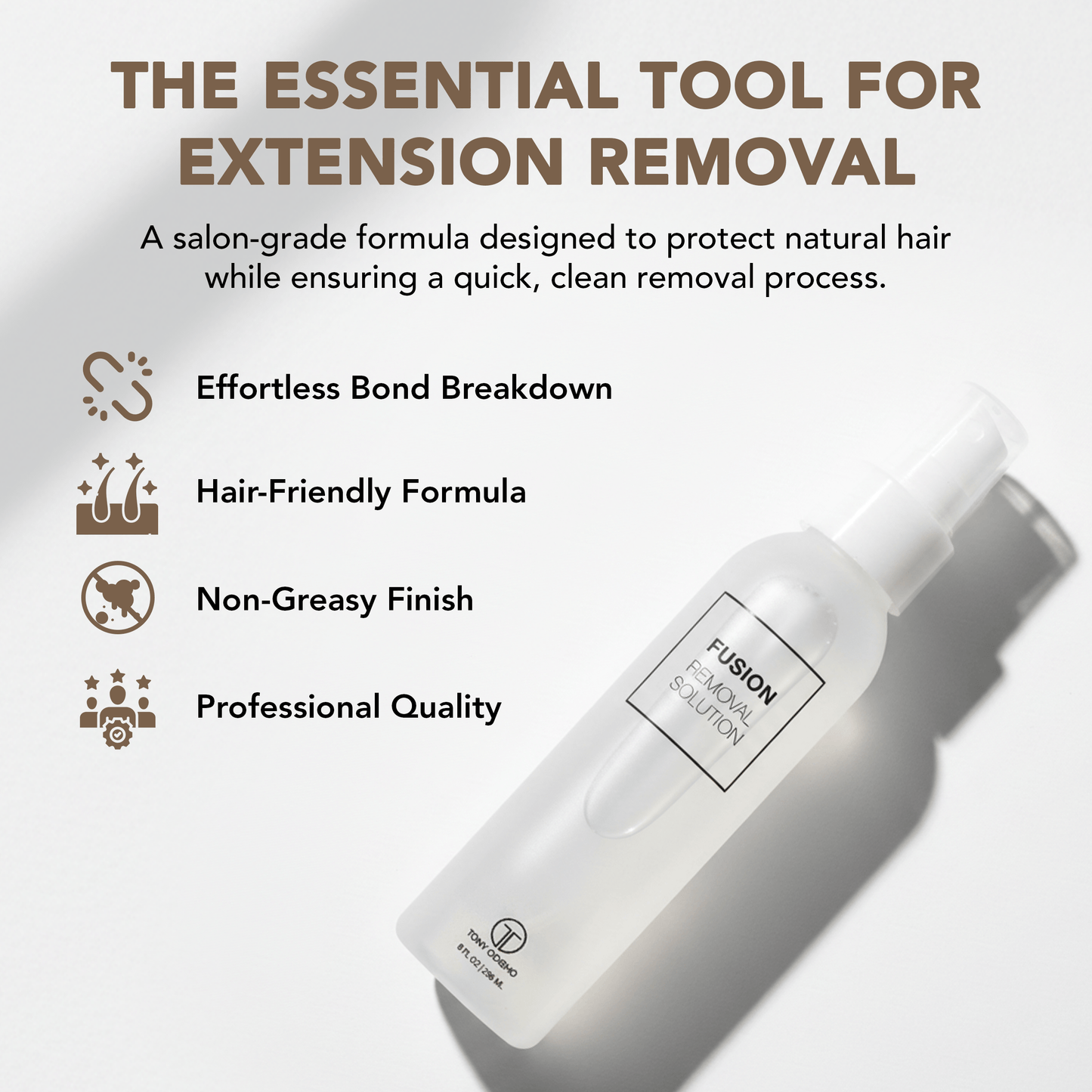 Fusion Extensions Removal Solution 8oz Fusion Extension Tools Liquid Technology 