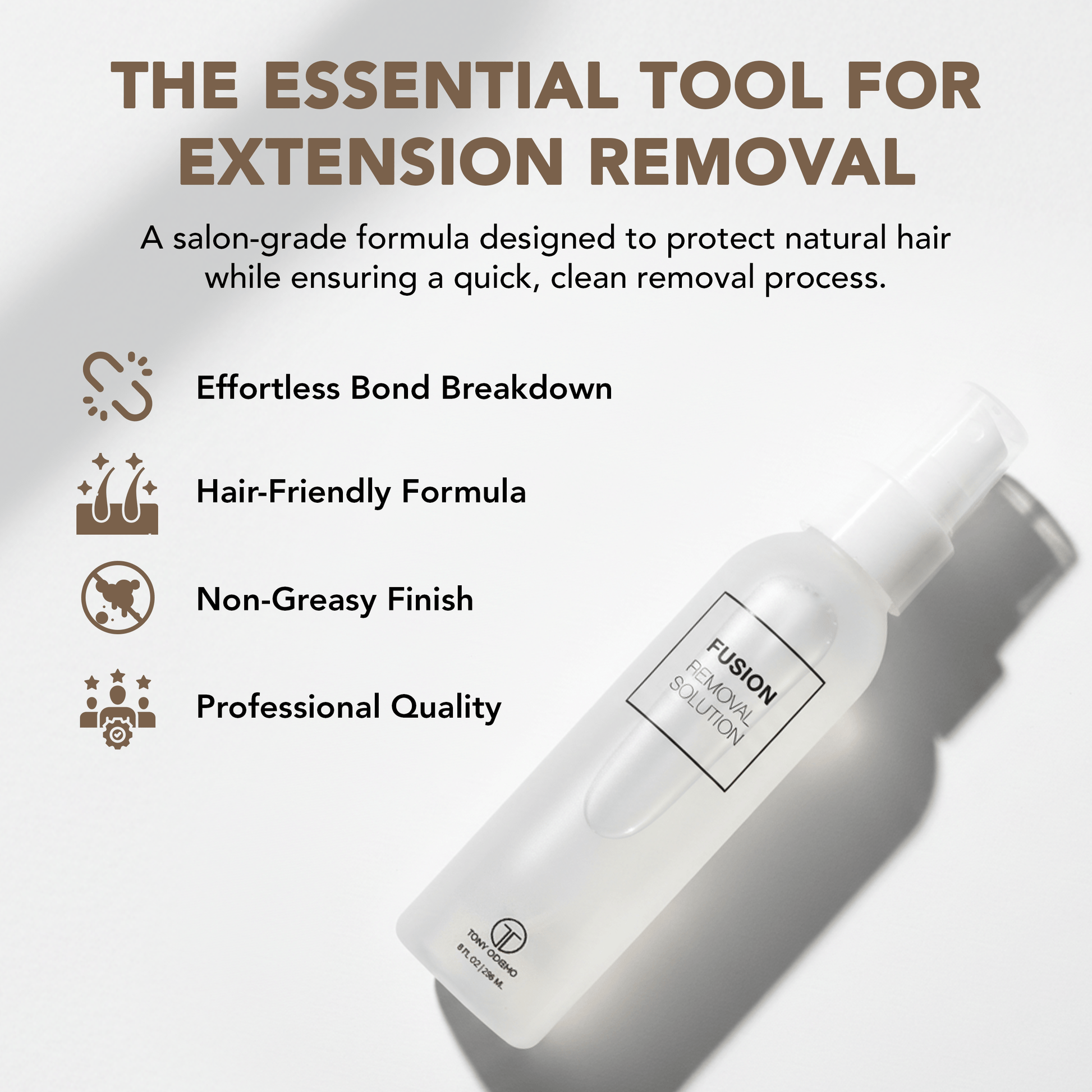 Fusion Extensions Removal Solution 8oz Fusion Extension Tools Liquid Technology 