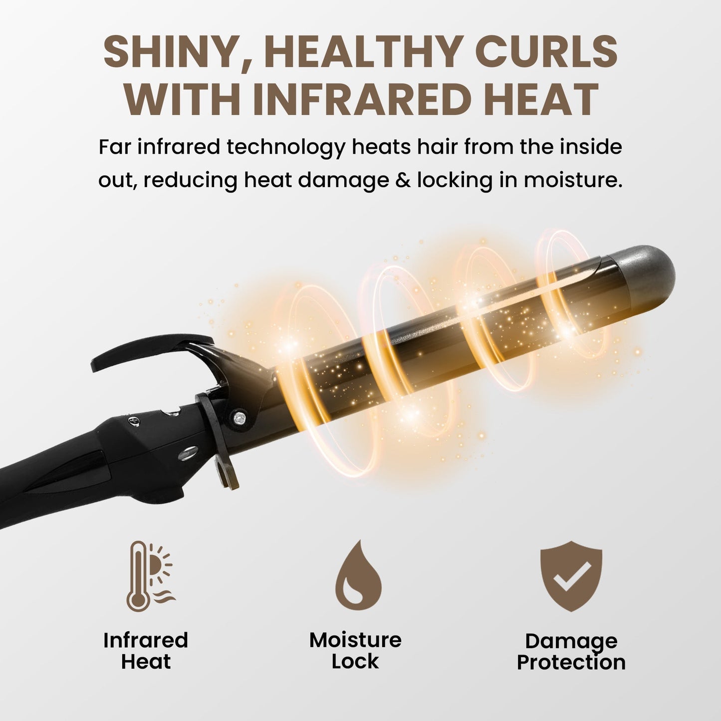 TO Infrared Curling Iron 1.25" Coated Barrel Curling Irons Hair Tech Group 