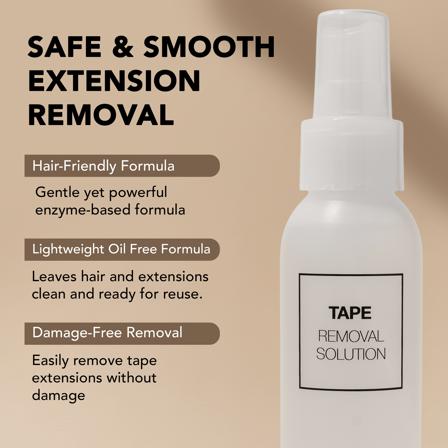 Tape Extensions Removal Solution 4oz Tape Extension Tools Liquid Technology 