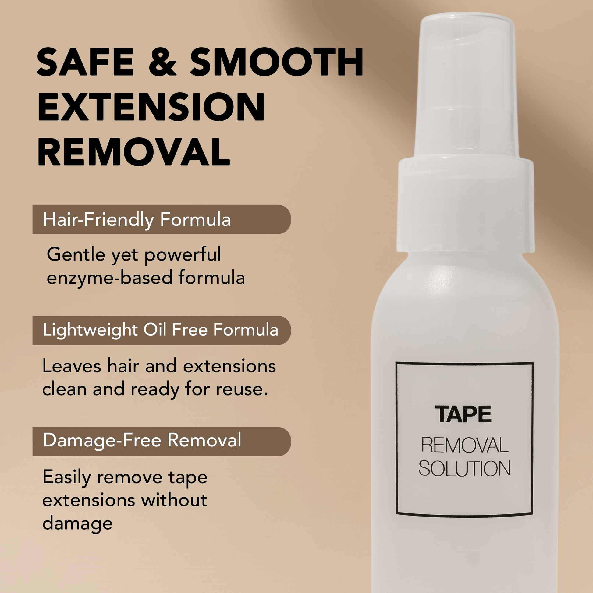 Tape Extensions Removal Solution 4oz Tape Extension Tools Liquid Technology 
