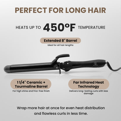 TO Infrared Curling Iron 1.25" Coated Barrel Curling Irons Hair Tech Group 