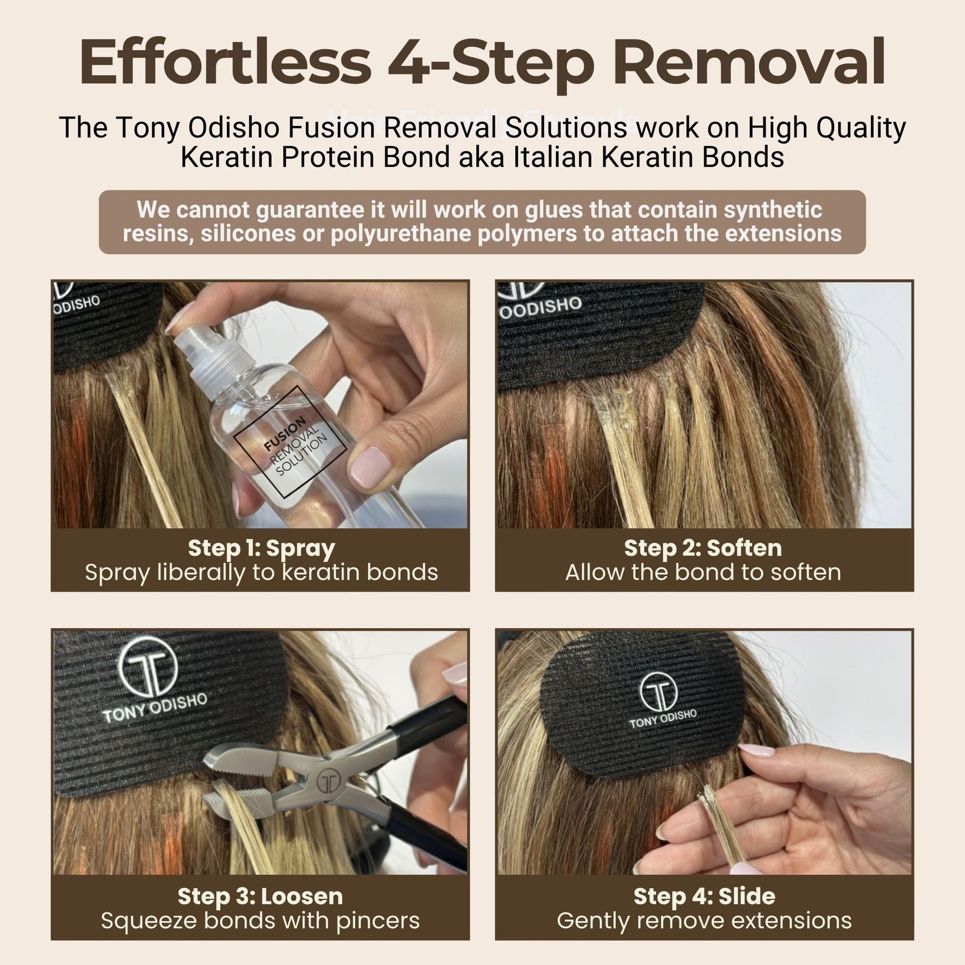 Fusion Extensions Removal Solution 8oz Fusion Extension Tools Rejuvenol 