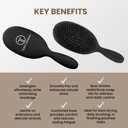 Large Black Paddle Brush Brushes Eshine-Star Beauty 