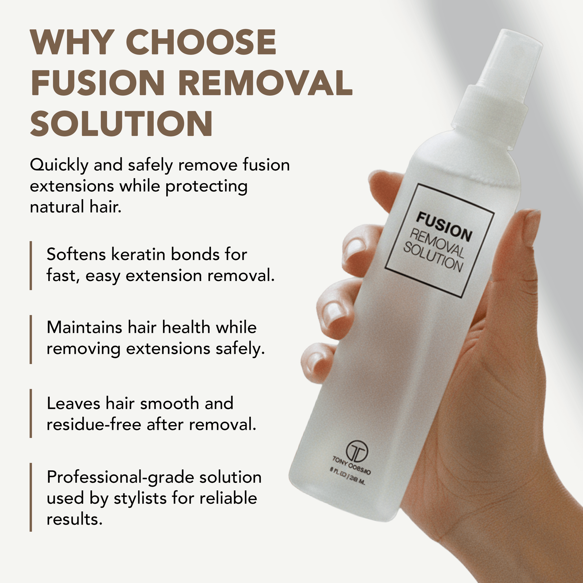 Fusion Extensions Removal Solution 8oz Fusion Extension Tools Liquid Technology 