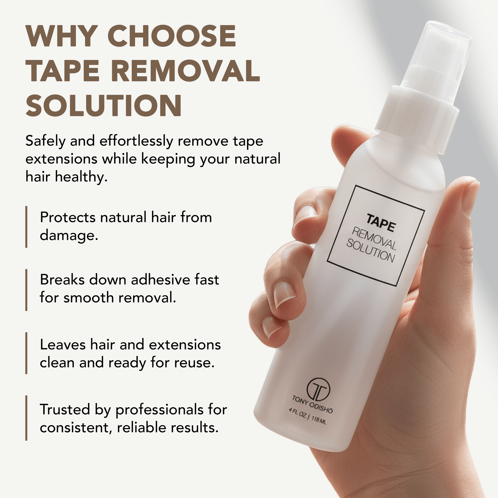 Tape Extensions Removal Solution 4oz Tape Extension Tools Liquid Technology 