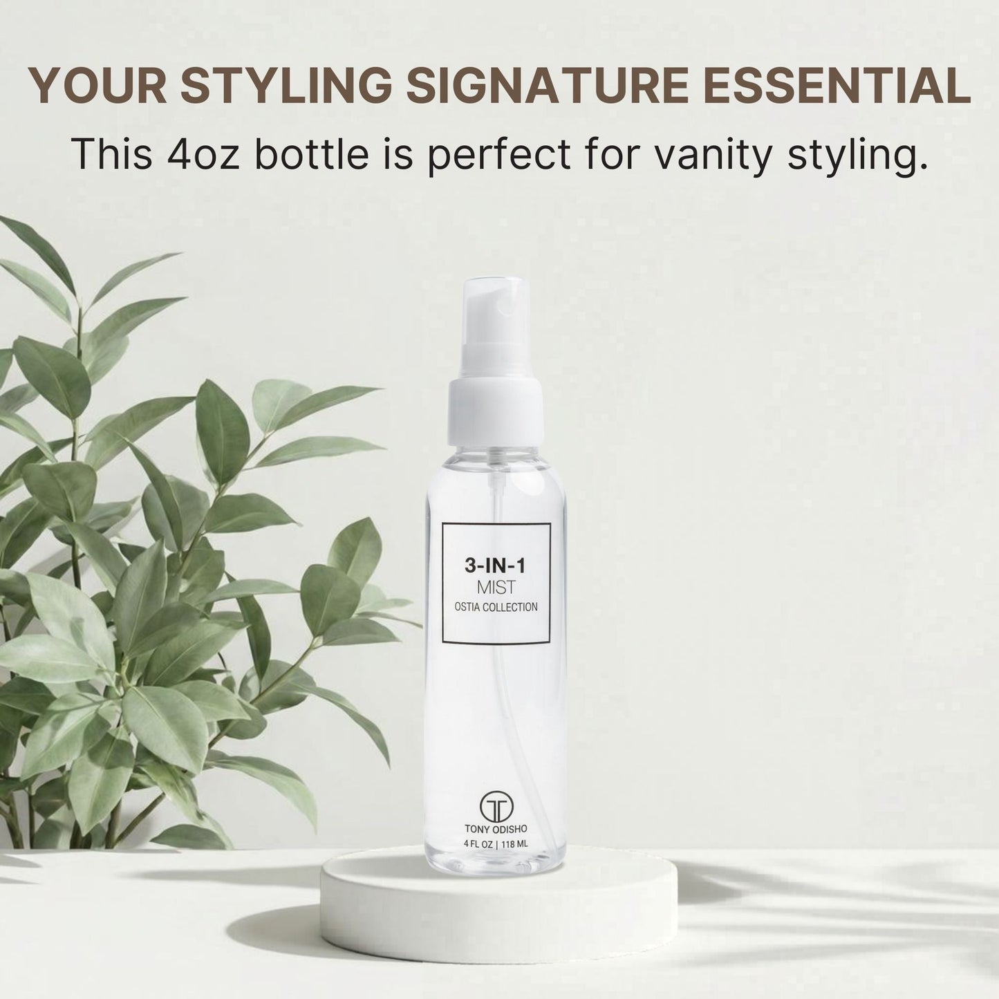 Ostia 3-IN-1 Mist | Detangle + Shield + Shine Styling Aids Rejuvenol 
