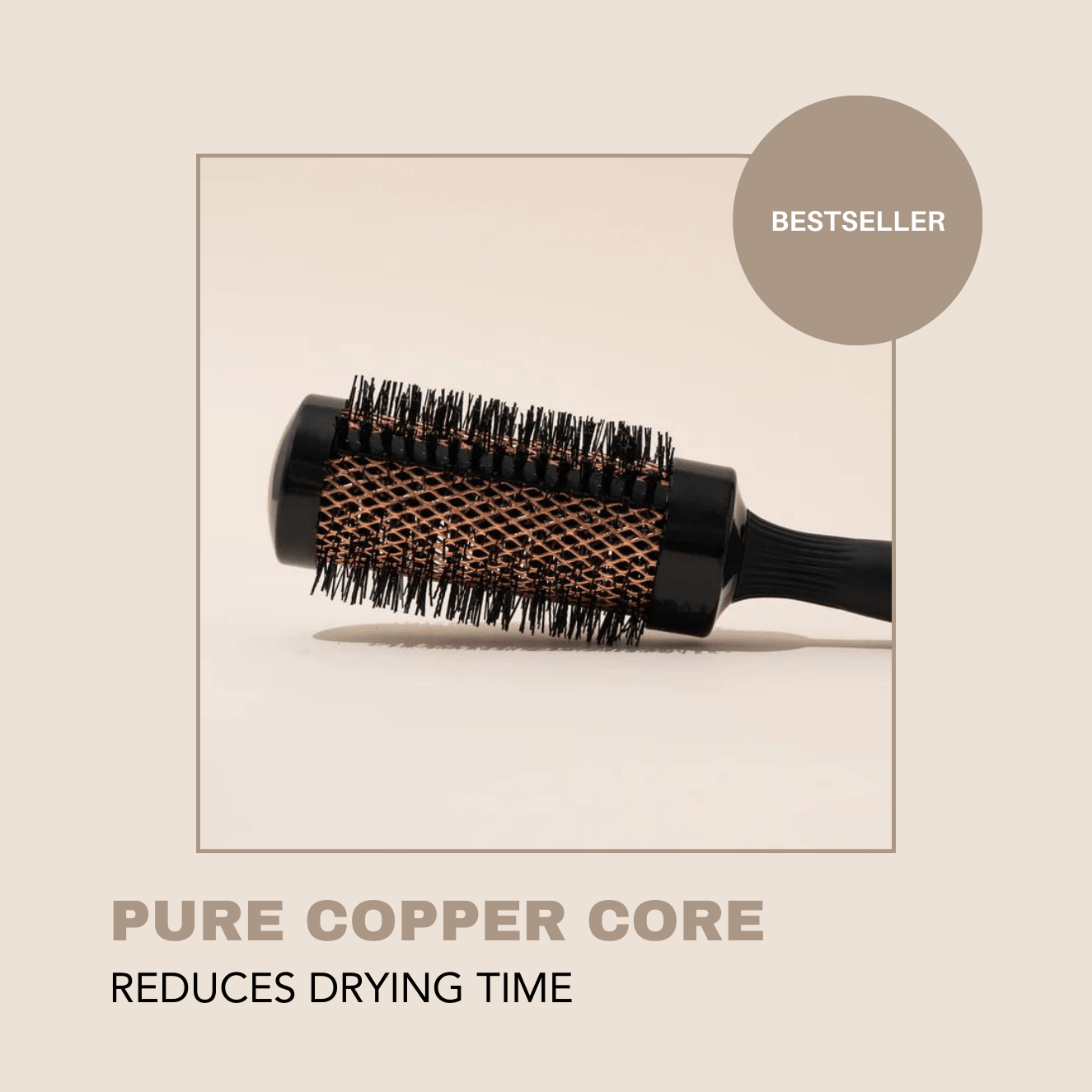 Round Copper Brush for Blowouts Brushes Welton Beauty Products 