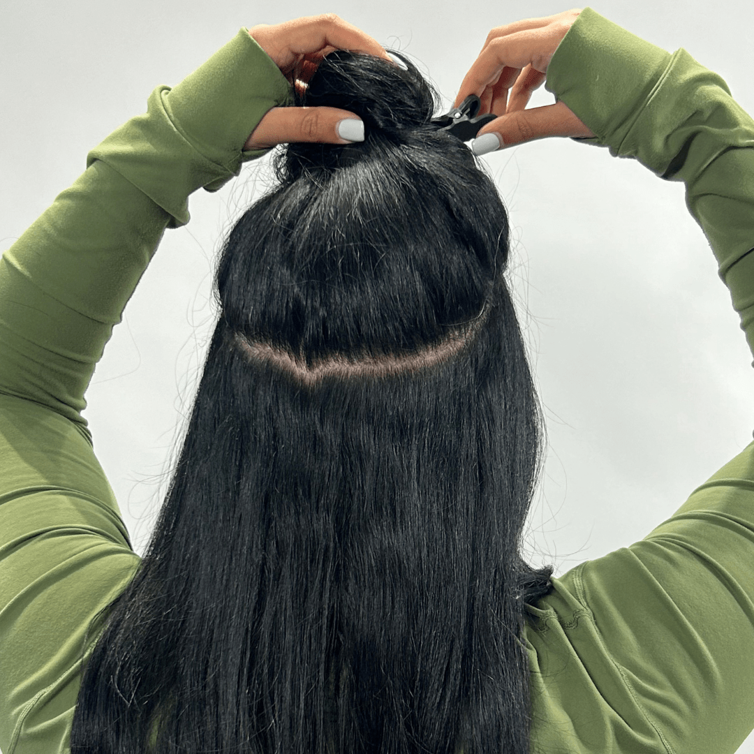 Velo #1B - Black - 40cm/16in/170g hair extensions DR Hair Products Co 