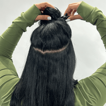 Velo #1B - Black - 40cm/16in/170g hair extensions DR Hair Products Co 