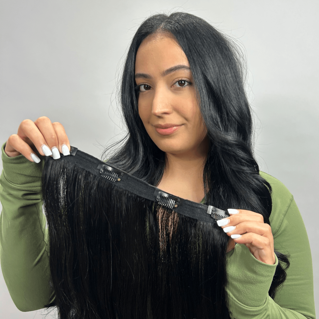 Velo #1B - Black - 40cm/16in/170g hair extensions DR Hair Products Co 