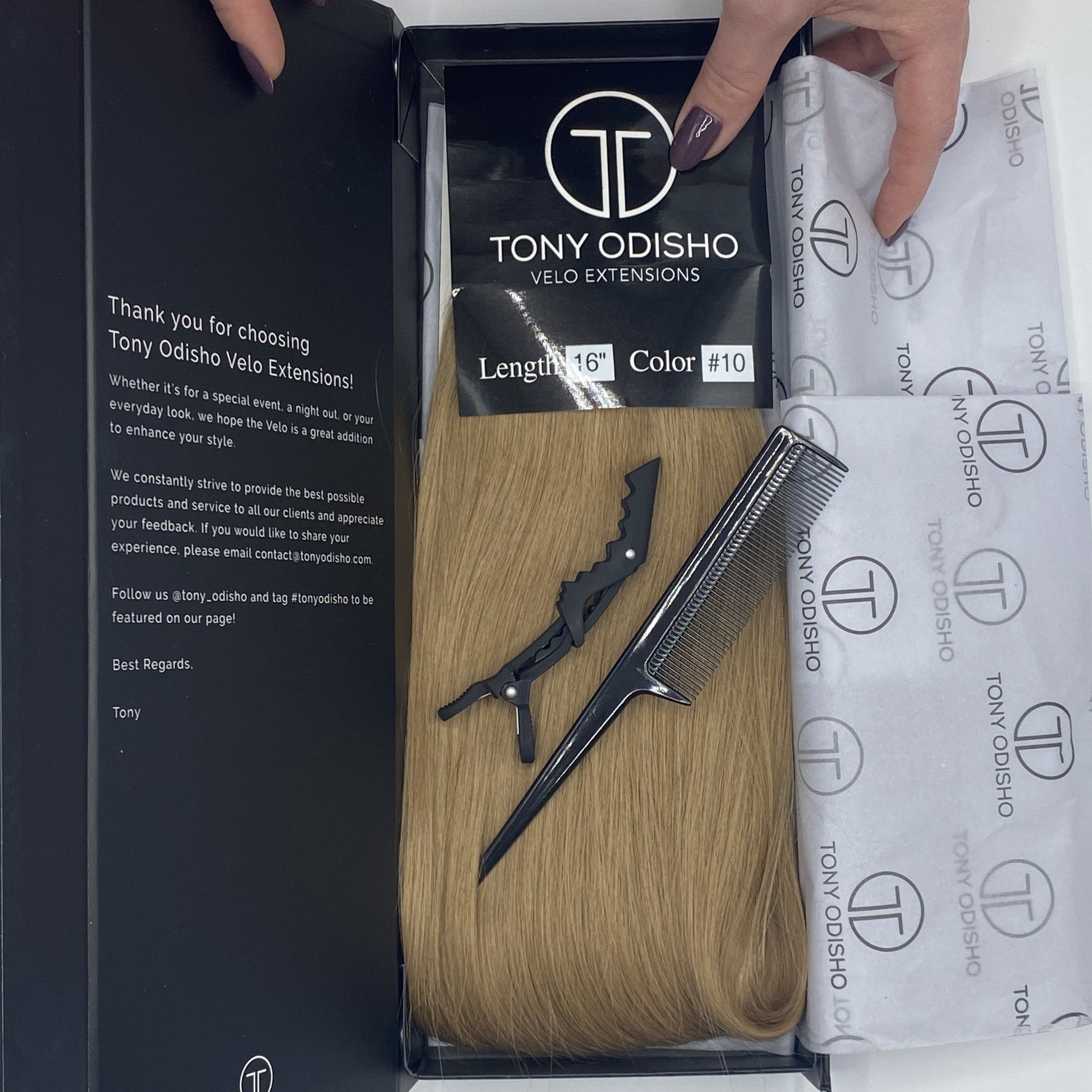 Velo #10 - 20 inches - Dark Ash Blonde Velo DR Hair Products Co 