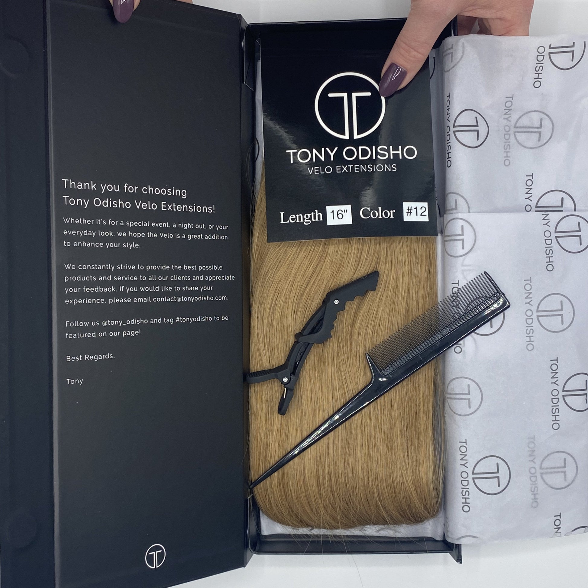 Velo #12 - 16 inches - Dark Golden Blonde Velo DR Hair Products Co 