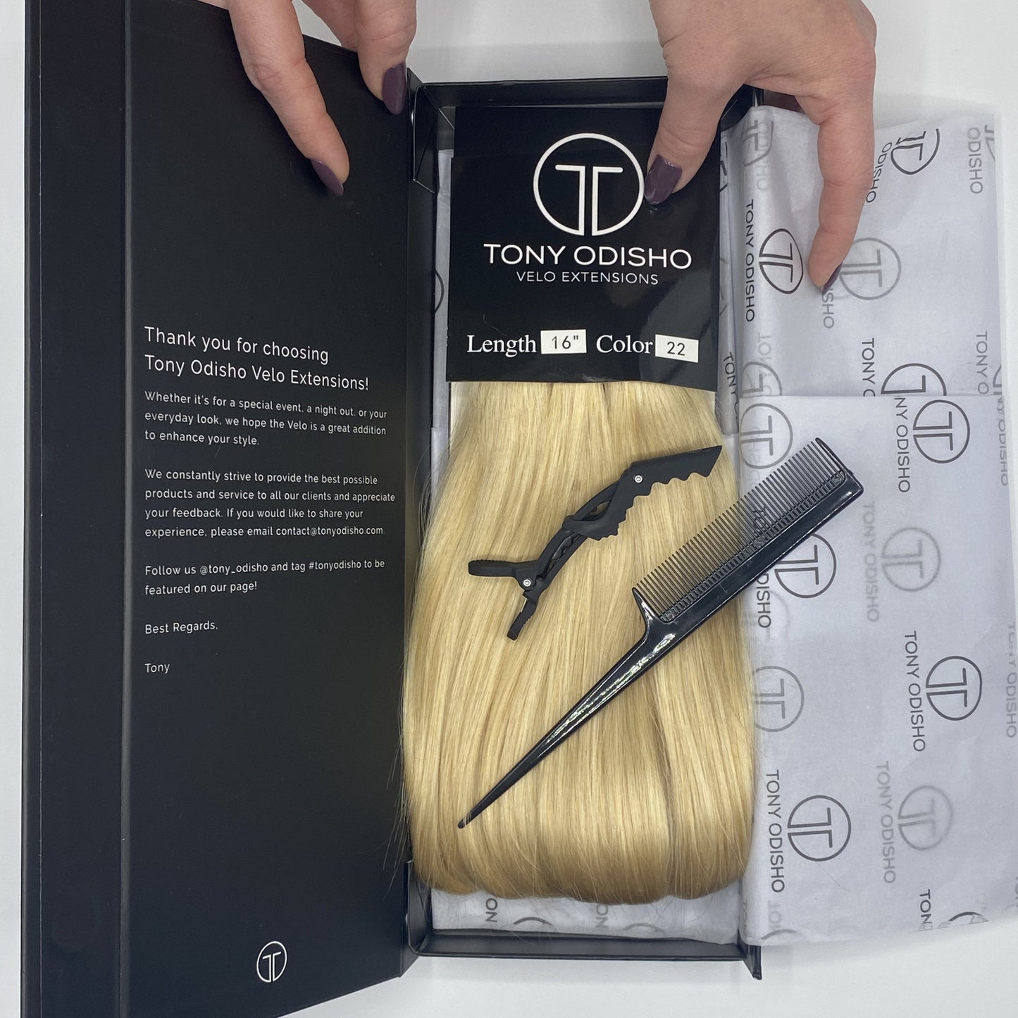 Velo #22 - 16 inches - Platinum Blonde Velo DR Hair Products Co 