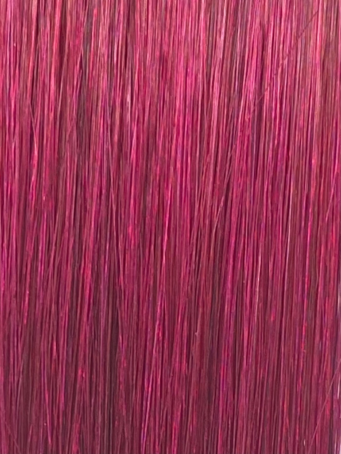 Fusion hair extensions #RedViolet - Fantasy - 50cm/20 inches - Red Violet Fusion Euro So Cap 