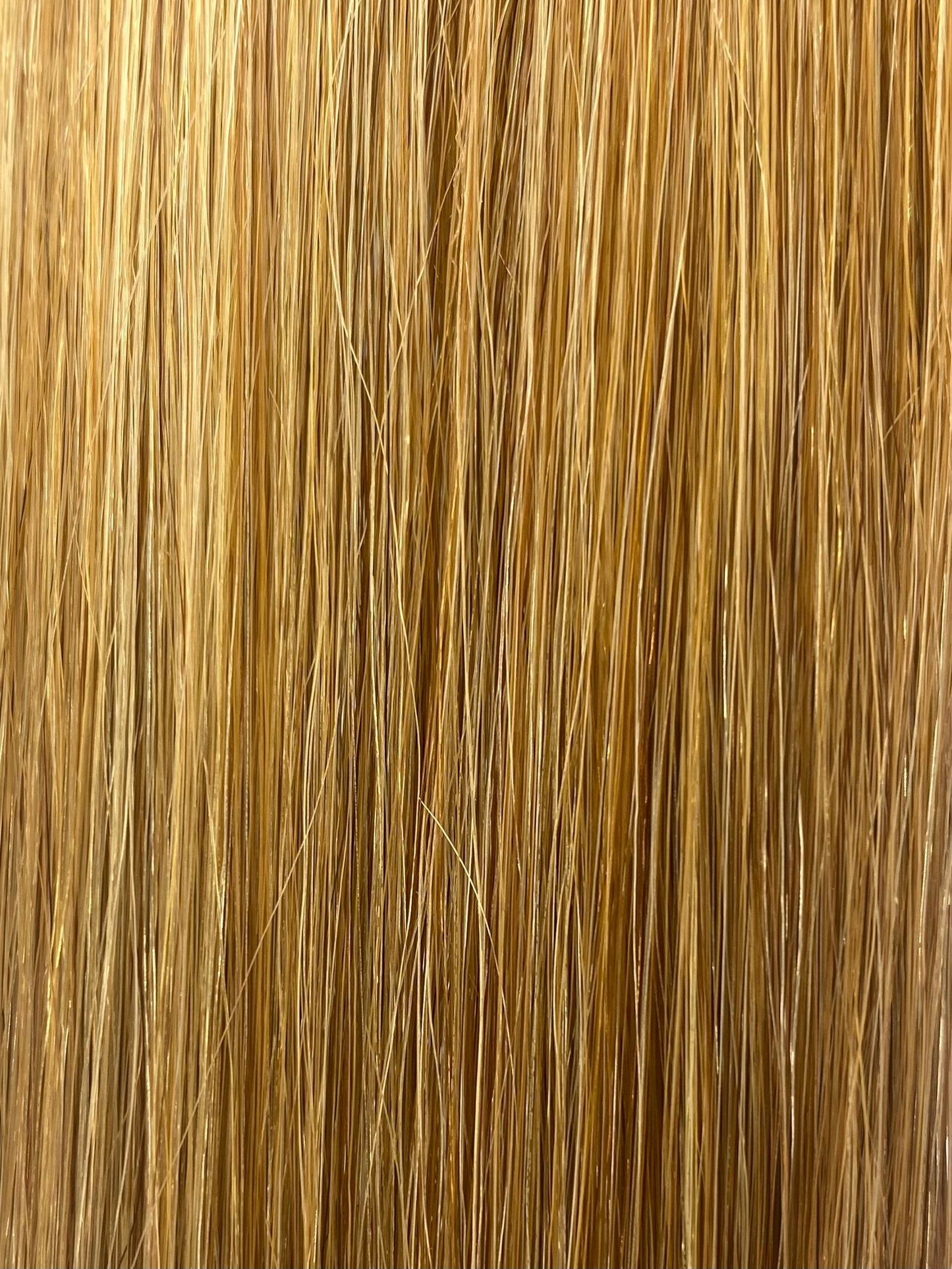 Fusion hair extensions #27/140 - 40cm/16 inches - Golden Blonde/Golden Ultra Blonde Highlight Fusion Euro So Cap 