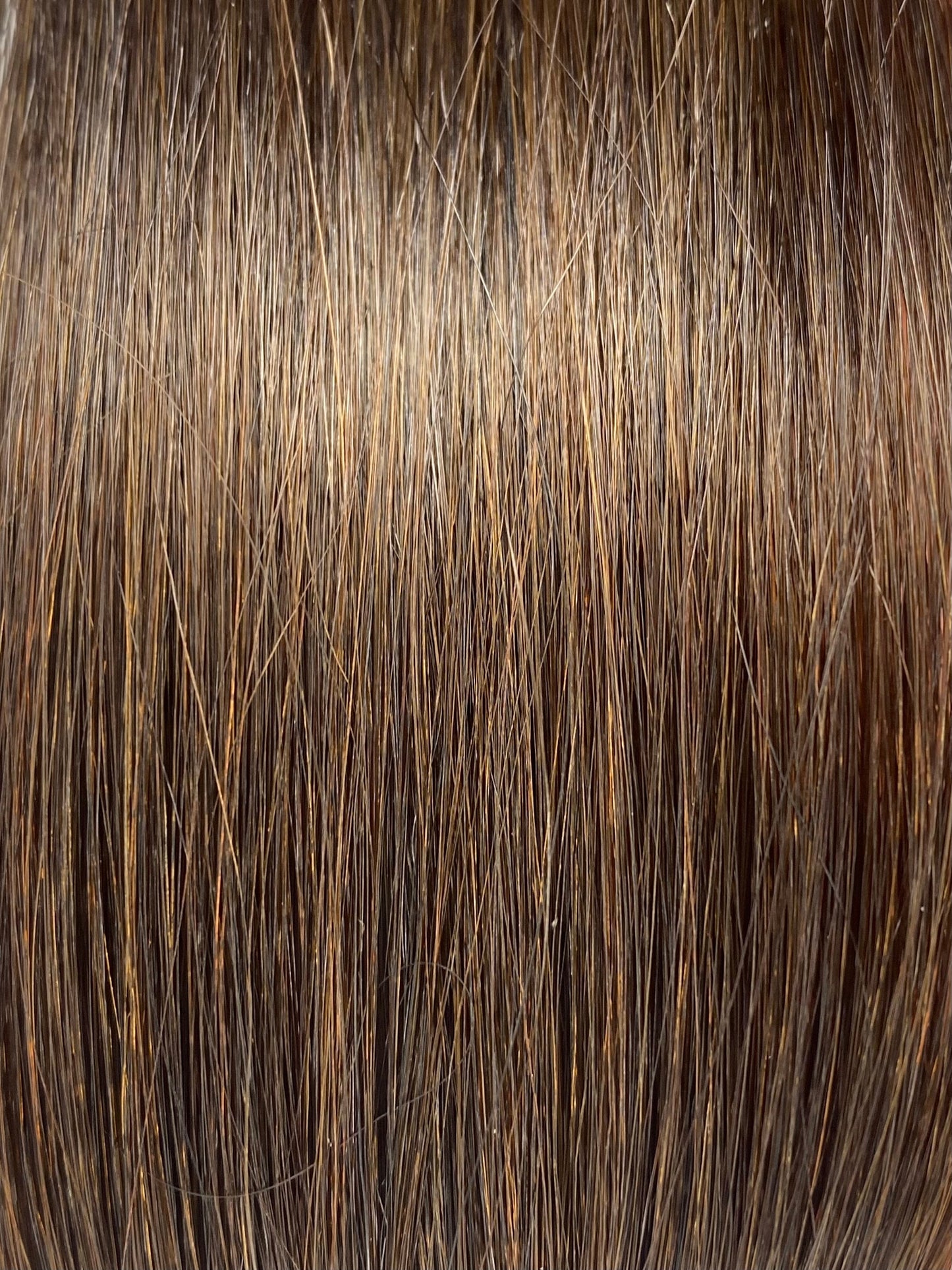 Fusion hair extensions #6 - 40cm/16 inches - Light Chestnut Fusion Euro So Cap 