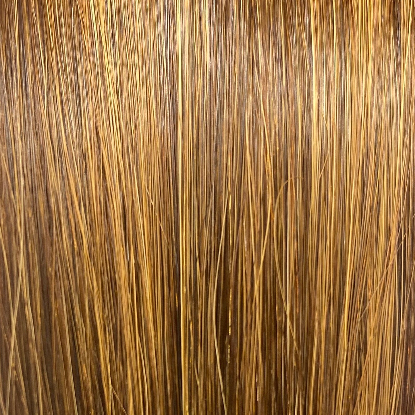 Fusion hair extensions #6/27 - 50cm/20 inches - Light Chestnut/Golden Blonde Highlight Fusion Euro So Cap 