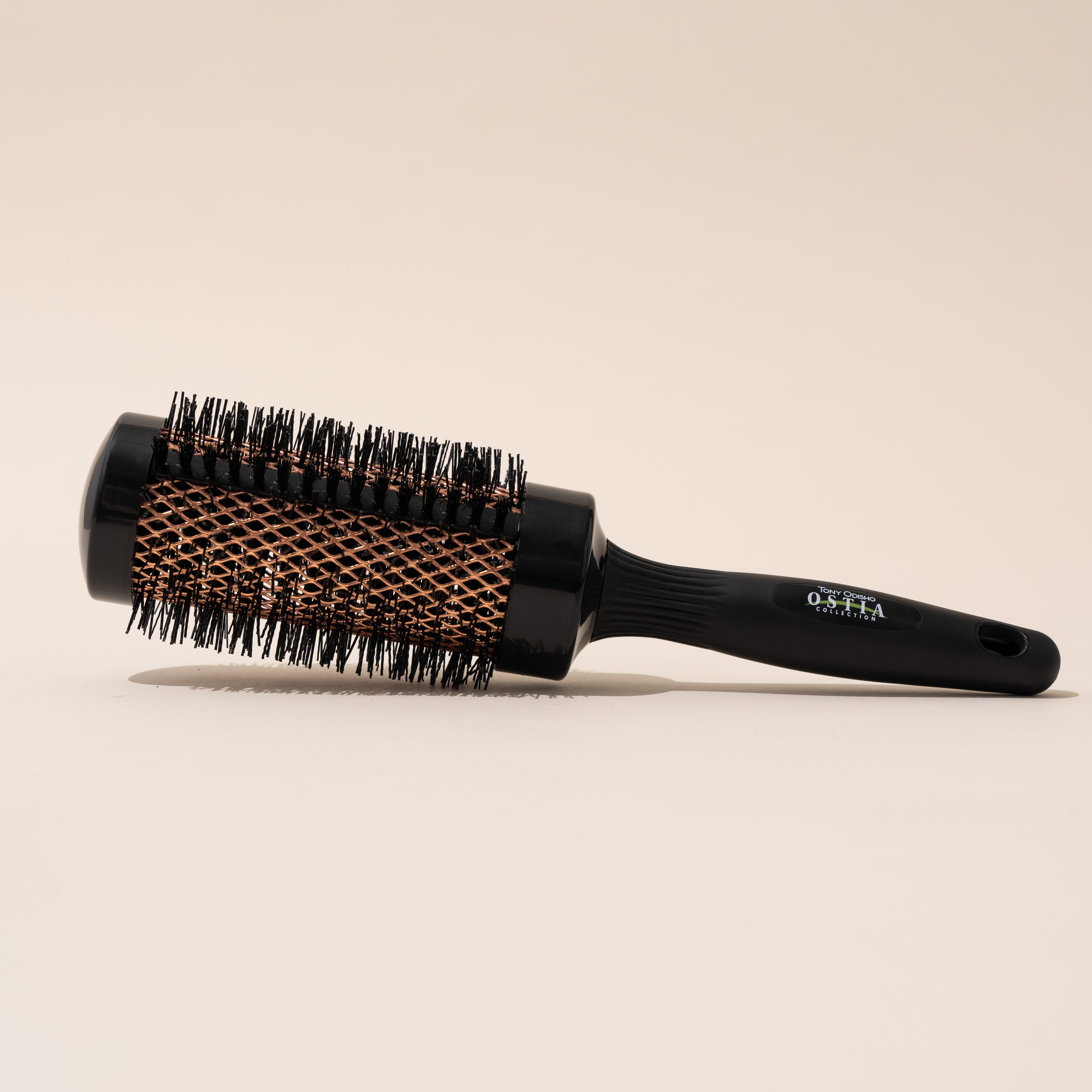 Round Copper Brush with Seamless Handle - Image 1
