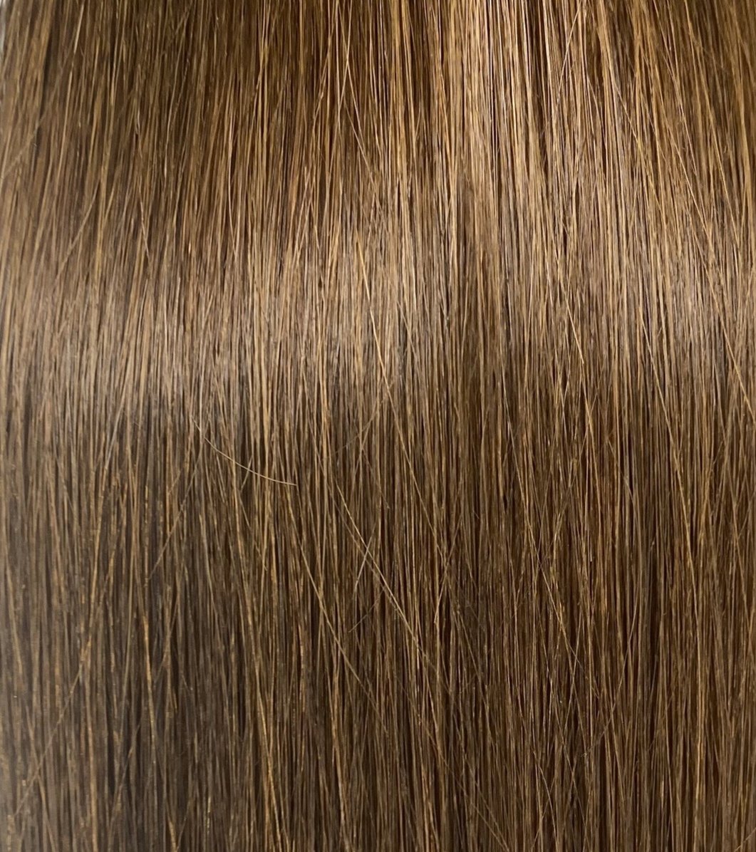 Double Weft #6 - 24 Inches - Light Chestnut - 70 Grams
